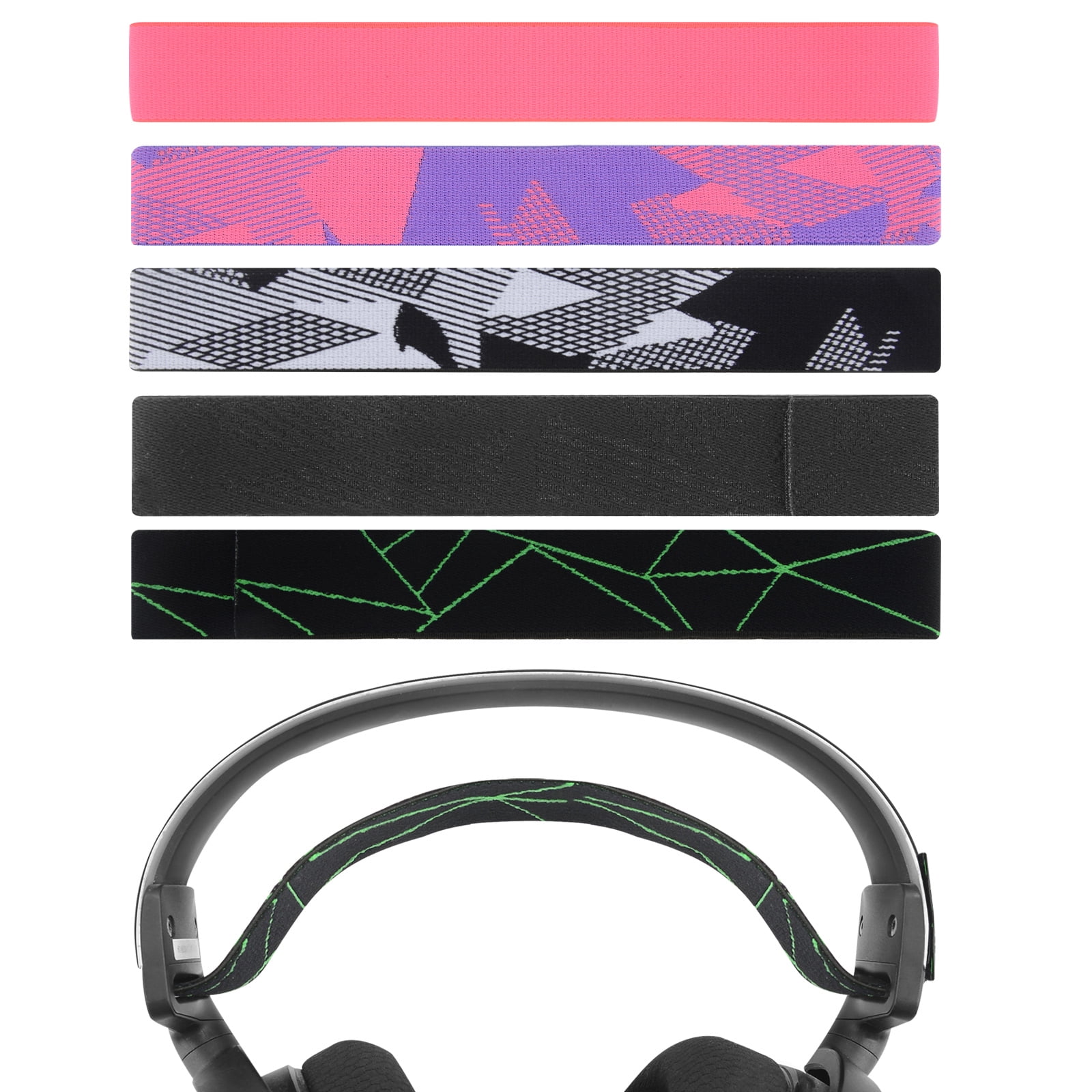 Geekria 5 Packs Flex Fabric Headband Pad Compatible with SteelSeries Arctis 7 Arctis 9X Arctis PRO Headphones Replacement Band Headset Head Top Cushion Cover Repair Part Walmart