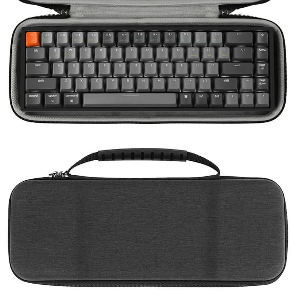 Geekria 65% Compact Keyboard Case, Hard Shell Travel Carrying Bag for 68 Keys Compact Keyboard, Compatible with Keychron K6/ K6 Pro/ Keychron Q2 Pro/ Q2 Max, HyperX Alloy Origins 65 Keyboard