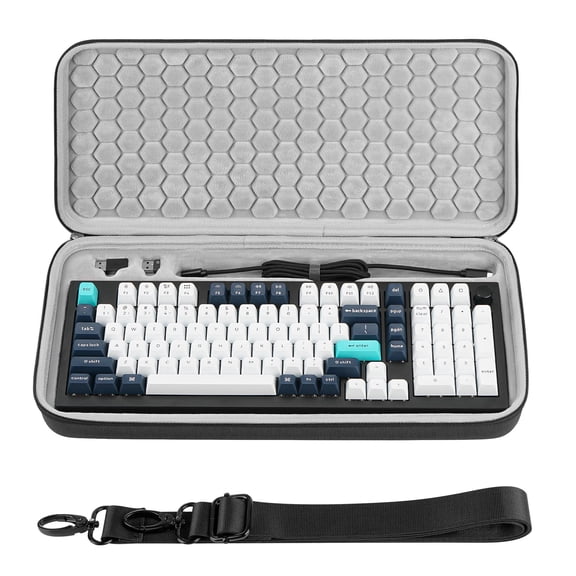 Geekria 96% Keyboard Hard Shell Case, Travel Carrying Bag, Compatible with Alto Keys K98M, Q5 Pro, Galaxy100 / TH99, S98 Pro / F99 PRO,  S98