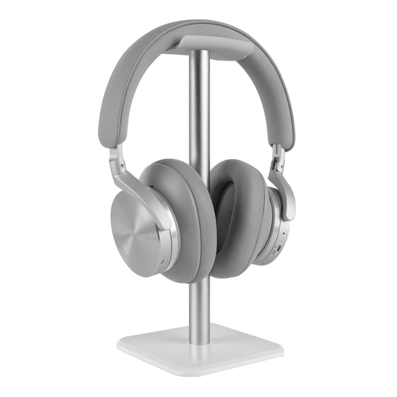 Geekria Aluminum Alloy Headphone Stand for Over-Ear Headphones, Gaming Headset Holder, Desk Display Hanger with Solid Heavy Base Compatible with Beats SoloPro, Boses QC35 (White)