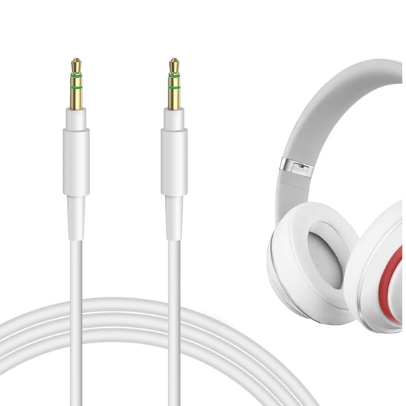Geekria Audio Cable Compatible with Beats Studio Pro, Solo3, Solo2, SoloHD, Studio3, Studio2, Studio, Mixr, Pro Cable, 3.5mm Aux Replacement Stereo Cord (4 ft/1.2 m)