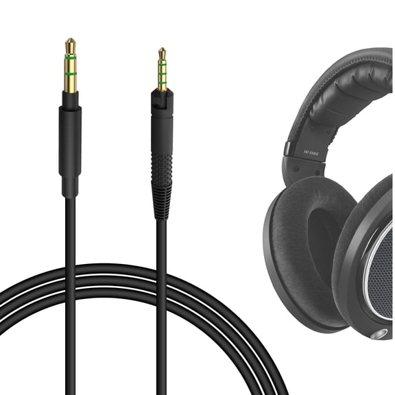Geekria Audio Cable Compatible with Sennheiser HD620S, HD599SE, HD599, HD598, HD598SE, HD560S, HD598SR, HD400PRO, HD579, HD569 Headphones Cable, 2.5mm to 3.5mm Replacement Stereo Cord (5.6ft/1.7m)