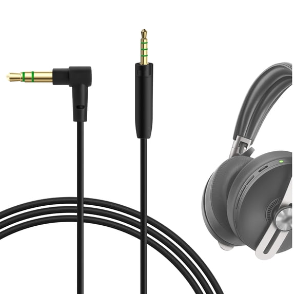 Geekria Audio Cable Compatible with Sennheiser Momentum 4/3/2, HD1 On-Ear, HD 458BT, HD 400S, HD4.50SE, HD4.50, HD350BT Headphones, 3.5mm to 2.5mm Replacement Cord (4 ft / 1.2m)