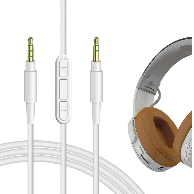 Geekria Audio Cable with Mic Compatible with Skullcandy Hesh Evo