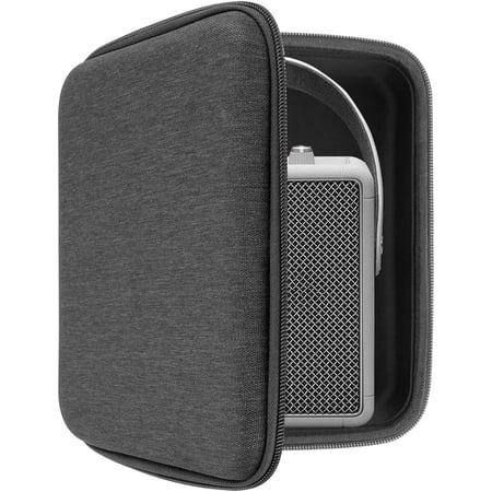 Geekria Carrying Case for Marshall Stockwell II Portable Bluetooth Speaker, Stockwell 2 Waterproof Wireless Speaker, Hard Shell Traveling Bag with Room for Cable, Charger, and Parts (Black)
