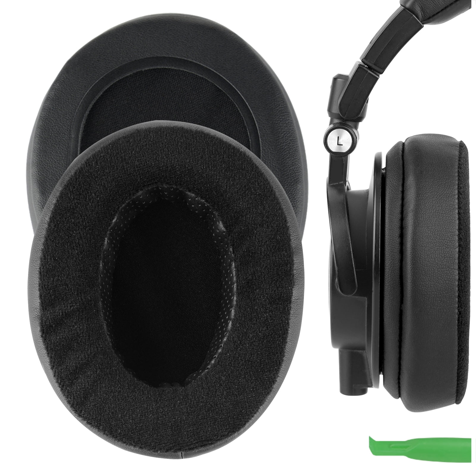 Geekria Comfort Hybrid Velour Replacement Ear Pads for AudioTechnica ATHM50X M50xBT2 M60X M50S