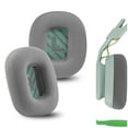 thumbnail image 1 of Geekria Comfort Mesh Fabric Replacement Ear Pads for Astro Gaming A10 Gen 2 Headphones Ear Cushions, Repair Parts (Grey/Green), 1 of 6