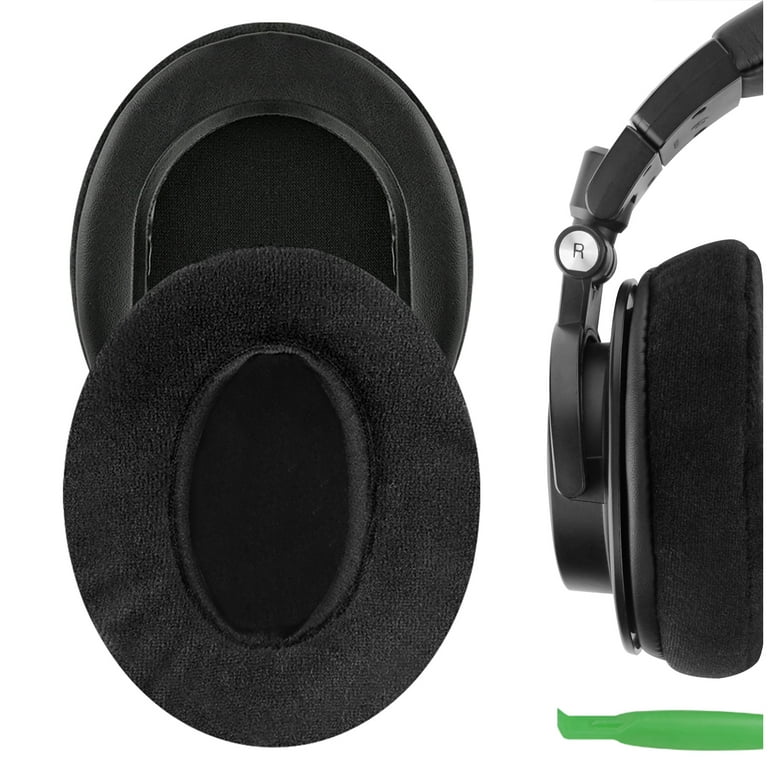 Geekria Comfort Velour Replacement Ear Pads for Audio Technica ATH M50X ATH M50xBT2 ATH M40X ATH M30X ATH M20X ATH M10 Headphones Ear Cushions