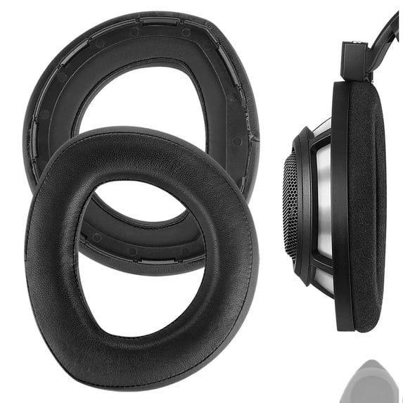 Geekria Elite Sheepskin Replacement Ear Pads Compatible with Sennheiser HD800 Headphones, Headset Cups Cover Repair Parts (Black)