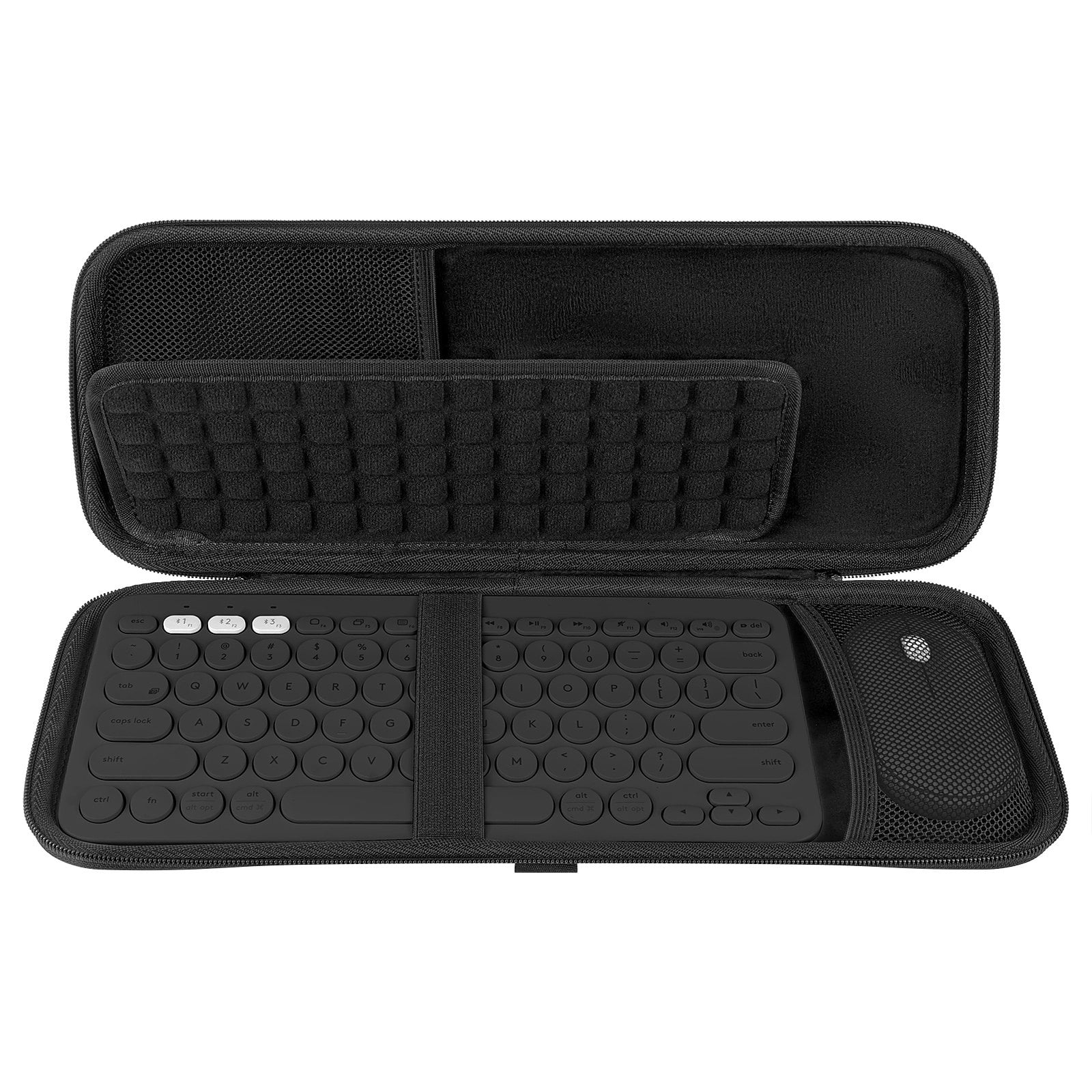 Hard Box Cake Geekria Hard Case Compatible with Logitech K380/K380s Keyboard + Pebble ...