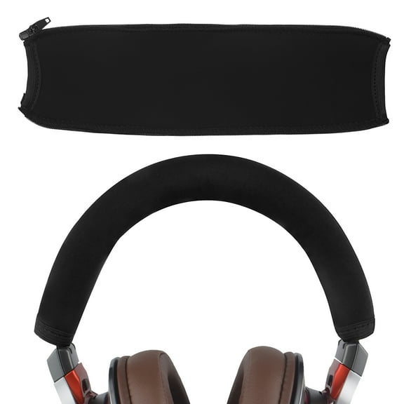 Geekria Flex Fabric Headband Cover Compatible with ATH-MSR7, ATH-MSR7NC, ATH-MSR7BK, ATH-MSR7GM Headphones, Replacement Repair Part, Easy DIY Installation (Black)