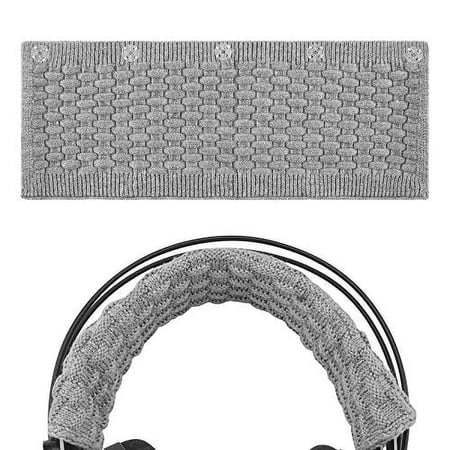 Geekria Headphone Headband Compatible with Logítech, Tutle Beach, Panasönic, V-MÔDA, DENÔN, ÂKG, Sennheíser, Sony, Replacement Cover/Comfort Cushion/Top Pad Protector (Grey L)