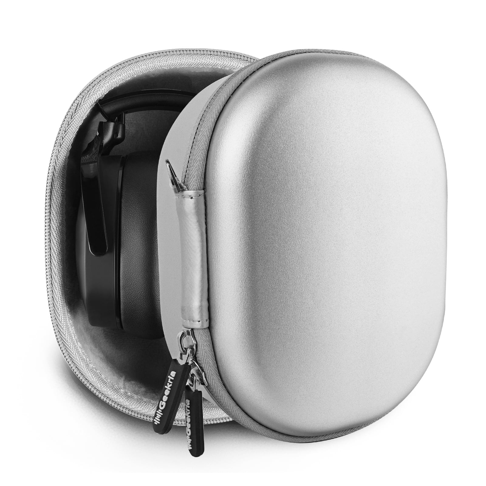 Geekria PRO Headphones Case Compatible with Skullcandy Crusher ANC Crusher EVO Hesh 3 Crusher 360 Case Replacement Hard Shell Travel Carrying Bag with Cable Storage Silver Walmart