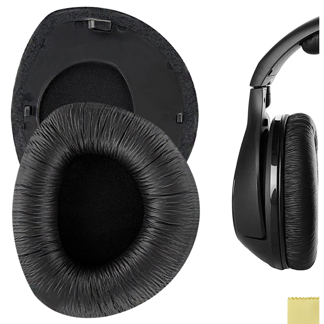 Geekria QuickFit Leatherette Replacement Ear Pads for Sennheiser