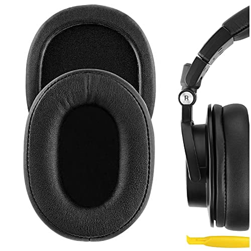Geekria Comfort Hybrid Velour Ear Pads For Audio-Technica Headphones - Replacement Cushions For M50X, M40X, M30X & More