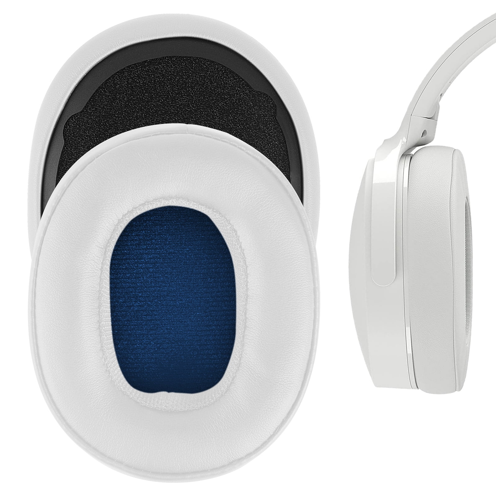 Geekria QuickFit Replacement Ear Pads for Skullcandy Crusher Wireless Crusher Evo Crusher ANC Hesh 3 Headphones Earpads Headset Ear Cushion Repair