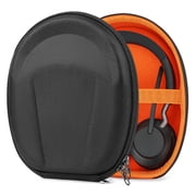 Geekria Shield Case Compatible with Jabra Elite45h, Evolve2 75/65/55/50/30, Replacement Protective Hard Shell Travel Carrying Bag with Cable Storage Black
