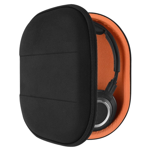Geekria Shield Case Compatible with Sennheiser HD 239, HD 238, HD 229, HD 228, HD 220, HD 219 Headphones, Replacement Protective Hard Shell Travel Carrying Bag with Cable Storage (Black)