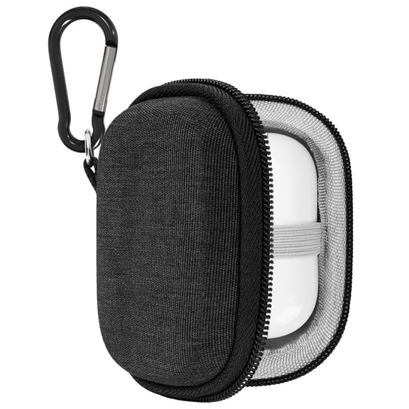 Geekria Shield Earbuds Case Compatible with Audio-Technica, Skullcandy, Marshall, Google, Replacement Hard Shell Travel Carrying Bag with Carabiner Clip