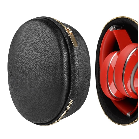 Geekria Shield Headphones Case Compatible with Beats Studio3, Studio2, Studio Pro, Executive, Replacement Hard Shell Travel Carrying Bag with Room for Accessories (Black)