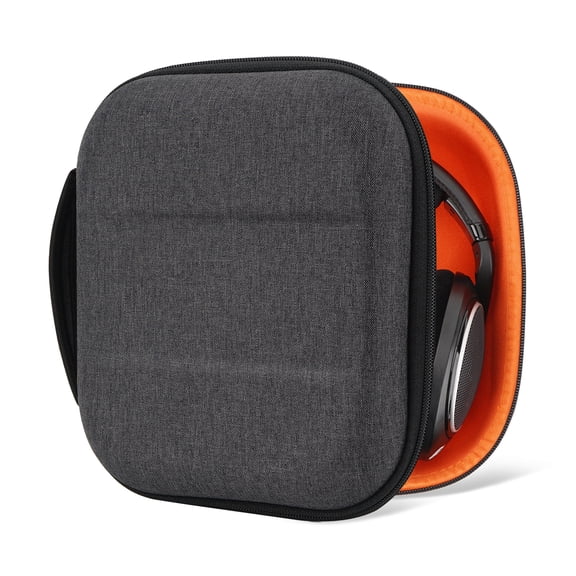 Geekria Shield Headphones Case Compatible with Sennheiser HD400PRO/HD 560S/HD598/HD 599SE/HD280PRO/HD 600, Replacement Hard Shell Travel Carrying Bag with Cable Storage (Dark Grey)
