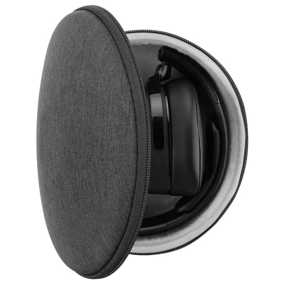 Geekria Shield Headphones Case Compatible with Skullcandy Riff 2, Crusher ANC, Crusher Evo, Hesh ANC, Hesh 3, Replacement Hard Shell Carrying Bag with Cable Storage (Dark Grey)