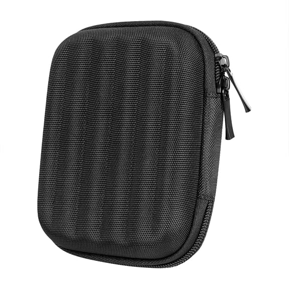 Geekria Shield Headphones Case Compatible with Skullcandy Ink'd+, Ink'd 2, Chops Flex In-Ear Sport Earbuds, Replacement Protective Hard Shell Travel Carrying Bag with Cable Storage (Black)