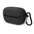 thumbnail image 1 of Geekria Silicone Case Cover Compatible with JBL Endurance Race 2 True Wireless Earbuds, Protective Earphones Skin Cover with Keychain Hook, Charging Port Accessible Front LED Visible (Black), 1 of 6