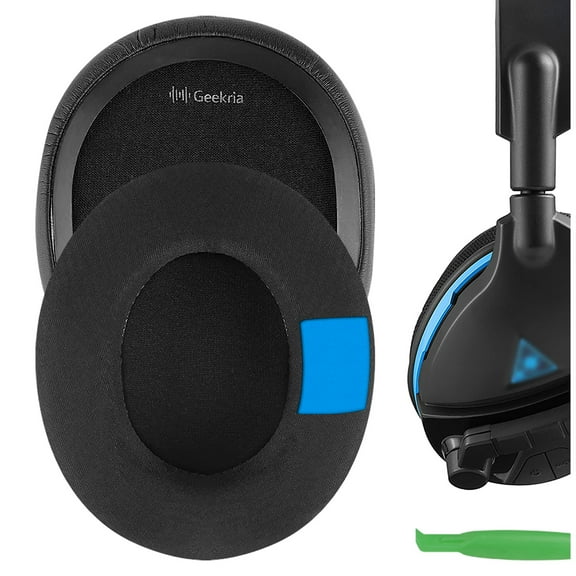 Geekria Sport Cooling Gel Replacement Earpads for Turtle Beach Stealth 700/ 600/ 400/ 500X/ 700X/ 420X, Ear Force XO SEVEN, XP 500/ PX5/ PX4/ X42 Gaming Headphones (Black)
