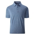 thumbnail image 1 of Geeksport Men's Golf Polo Shirts Casual Business Short Sleeve Polo Shirt for Men Casual Golf Moisture Wicking Dry Quickly Cationic T-Shirts Blue Gray 2XL, 1 of 6
