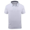 thumbnail image 1 of Geeksport Men's Polo Shirts Solid Color Short Sleeve Casual Shirts for Men Classic Polo Shirts Casual Business Polo Shirts for Men White 2XL, 1 of 8
