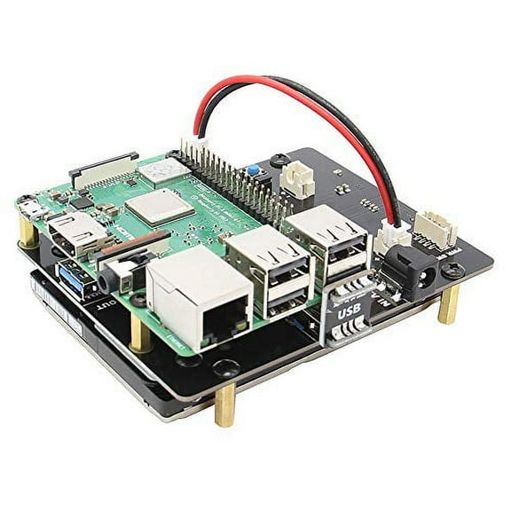 Geekworm Geekworm Raspberry Pi 3 B+/3B Sata Hdd/Ssd Storage Expansion Board, X820 V3.0 Usb 3.0 Mobile Hard Disk Module For 2.5 Inch Sata Hdd/Ssd/Raspberry Pi 3 Model B+ (B Plus)/3 B/Rock64/Tinker Boa
