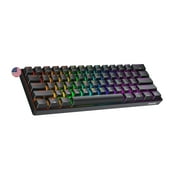 Geeky GK61 RGB USB Gaming Keyboard with Keycap Puller, Black