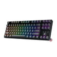 thumbnail image 1 of Geeky GK80 TKL Tenkeyless | Hot Swappable Mechanical Gaming Keyboard | 87 Keys Multi Color RGB LED Backlit for PC / Mac Gamer | ANSI US American Layout ( Black , Mechanical Red ), 1 of 7