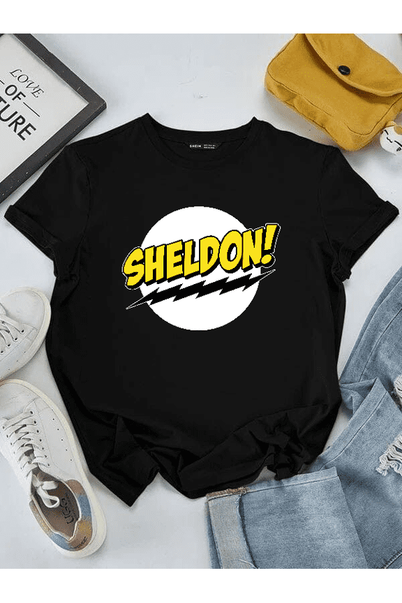 Geeky Humor Sheldon Tribute Big Bang Theory Inspired Graphic Art Unisex T-Shirt V16215 ,up to size 5XL