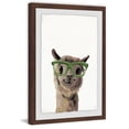 thumbnail image 1 of Geeky Llama Framed Painting Print, 1 of 6
