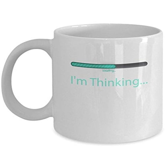 Geeky Loading 11 oz Coffee Mug - Gift for Nerds White Ceramic