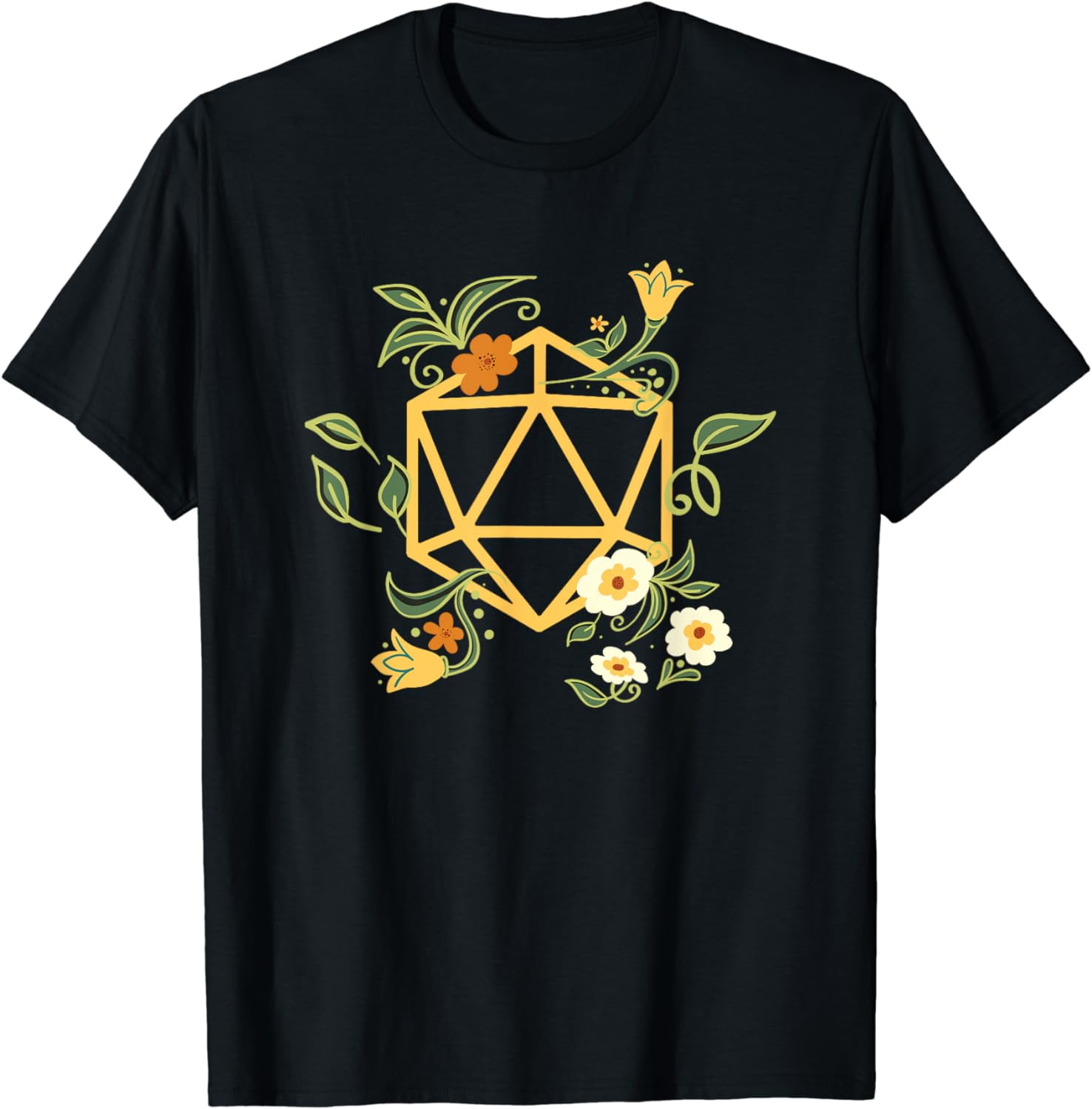 Geeky Polyhedral D20 Dice Set Plant Nerdy T-Shirt Geeky Polyhedral D20 Dice Set Plant Nerdy T-Shirt