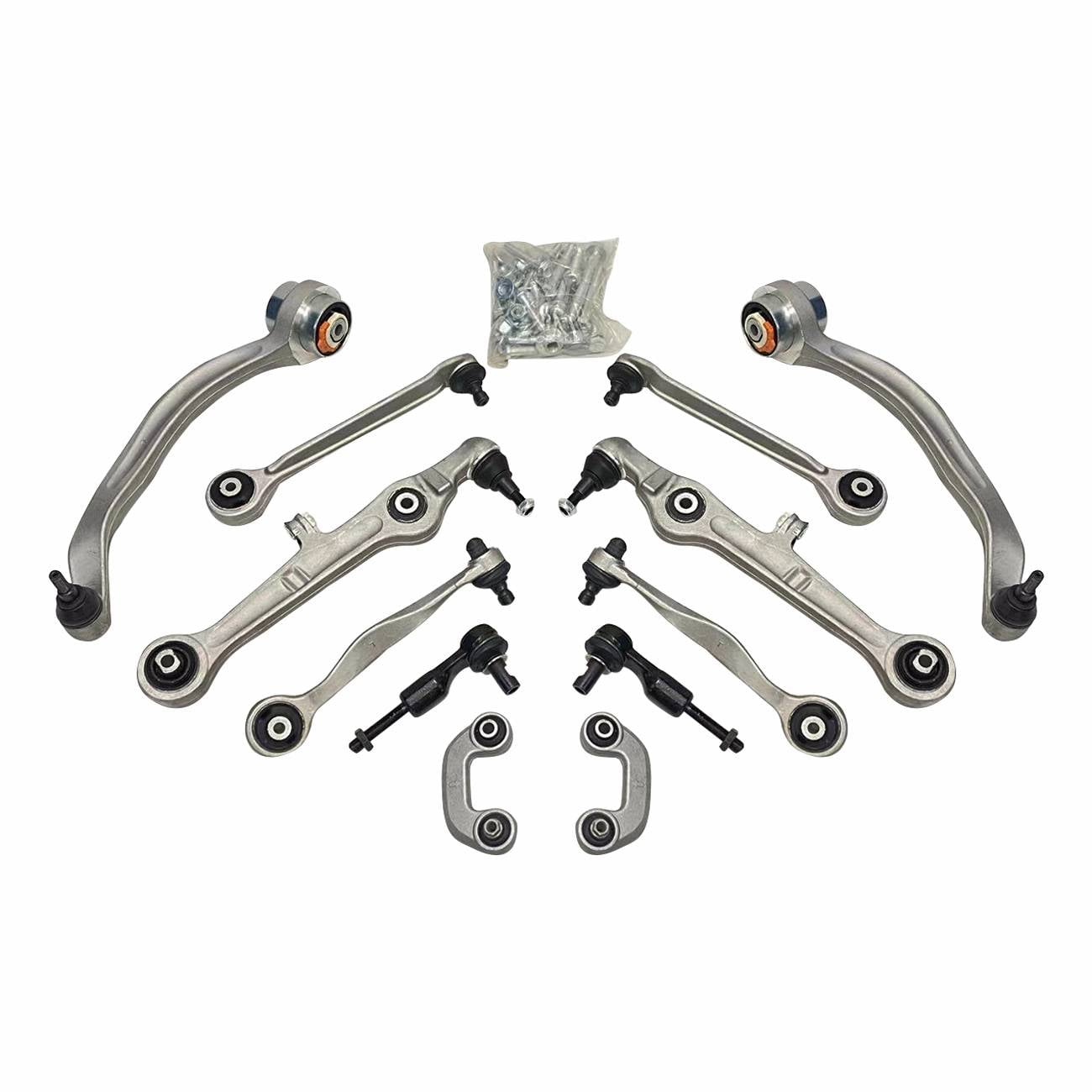 Geelife 12PCS Suspension Control Arm Kits For Audi A4 A4 Quattro S4 B6