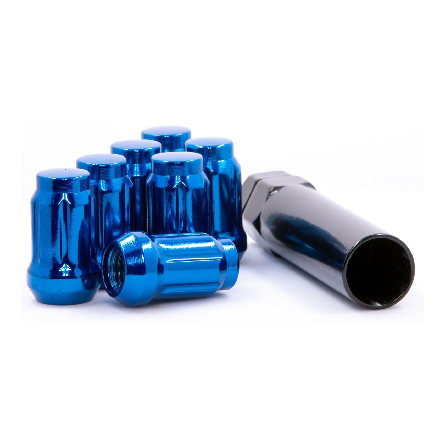 Geelife 16 BLUE LUG NUTS TUNER SPLINE DRIVE ACORN 12x1.5 WHEEL NUT LUGS