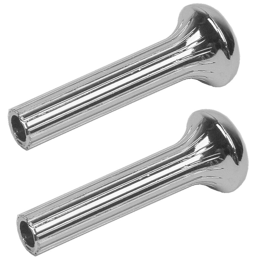 Dynacorn M1773 Chrome Plastic Door Lock Knob Pair – Fits 1967 Camaro, Chevelle, GTO, Nova, Impala