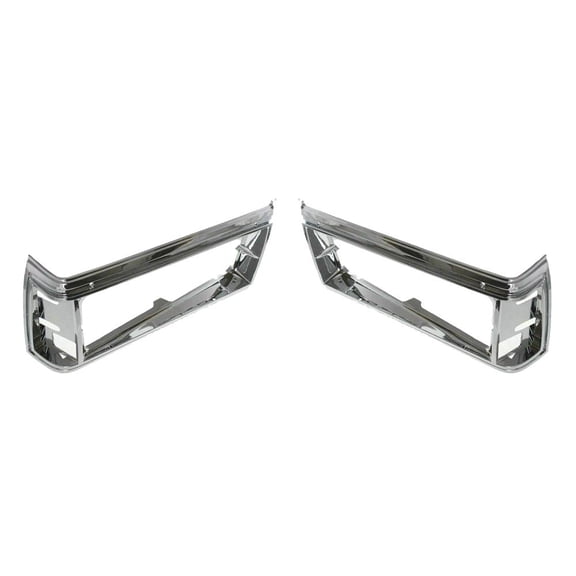 Geelife 2 Headlight Bezel Trim Chrome For 81-85 Chevy Caprice / 83-86 Pontiac Parisienne