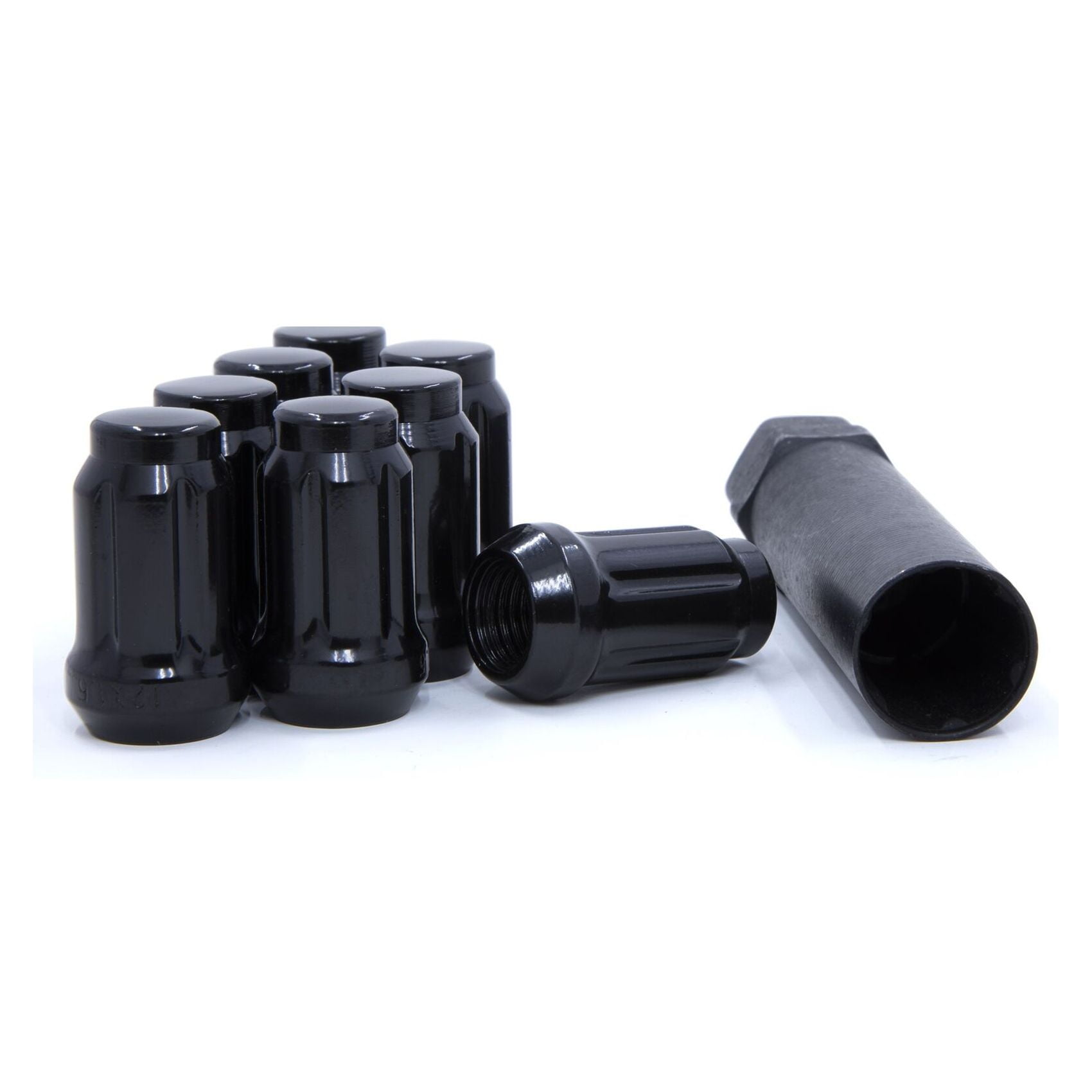 Geelife 20 Spline Lug Nuts Tuner 1/220 Black Bulge Acorn Conical Seat