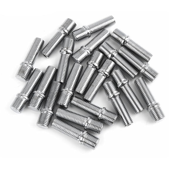 Geelife 20pcs 50mm M14 x 1.5 to M12 x 1.5 Wheel Stud Conversion Bolts for Cars