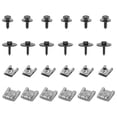 thumbnail image 1 of Geelife 24pcs Engine Undertray Clips Screws Under Cover Rivets for Mercedes-Benz E-Class, 1 of 8