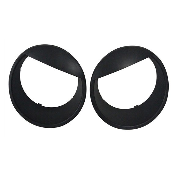 Geelife 2Pcs Bezels Front Head Light ABS Trim Covers Kit