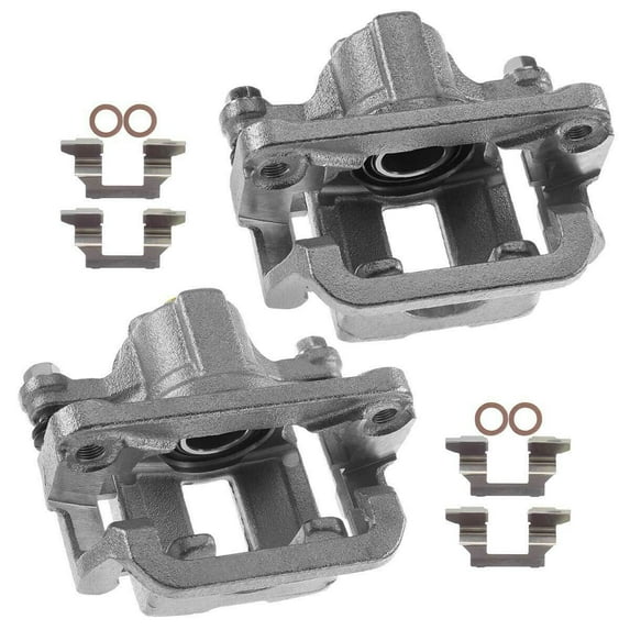 Geelife 2Pcs Disc Brake Calipers with Bracket For Leaf Rogue Rear Left & Right