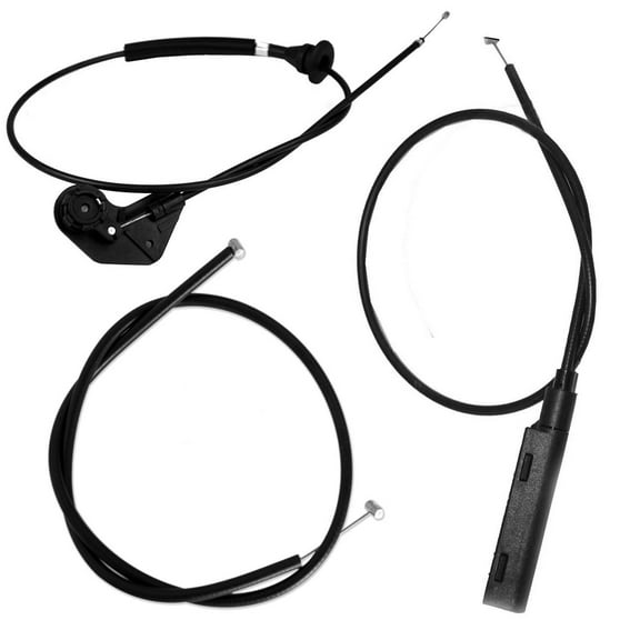 Geelife 3pcs For 00-07 X5 Front Engine Hood Release Cable Bowden Cable Wire 51238402615
