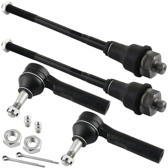 Geelife 4PC Front Inner & Outer Tie Rod End Kit -4b