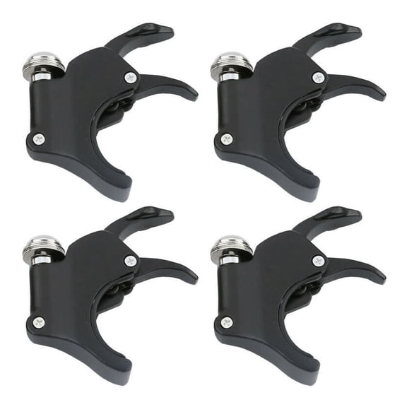 Geelife 4PCS 49mm Windscreen Windshield Clamps Black Fit For Harley Dyna V Rod